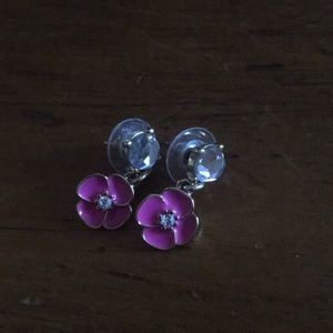 Kate Spade pink flower earrings